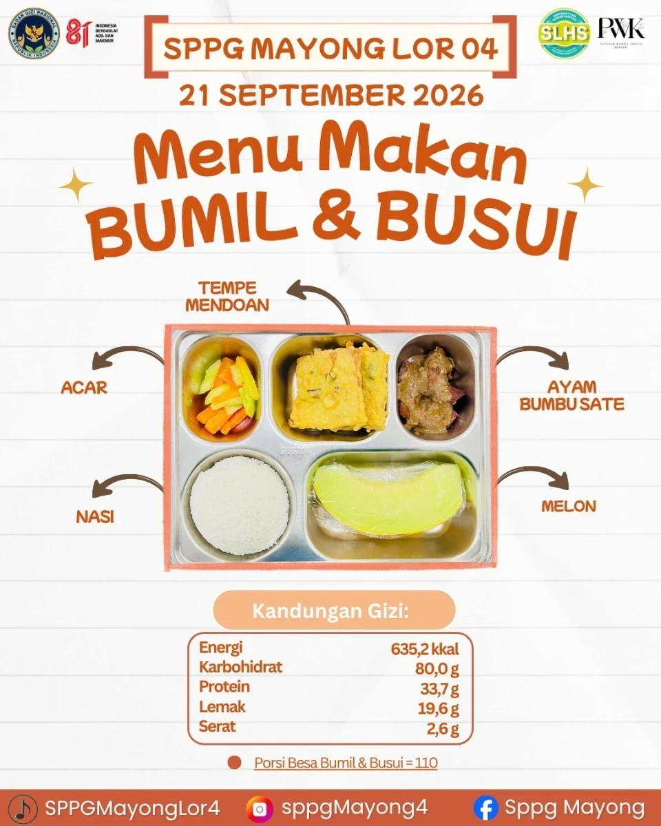 Pendistribusian mbg balita, bumil, busui di desa Mayonglor