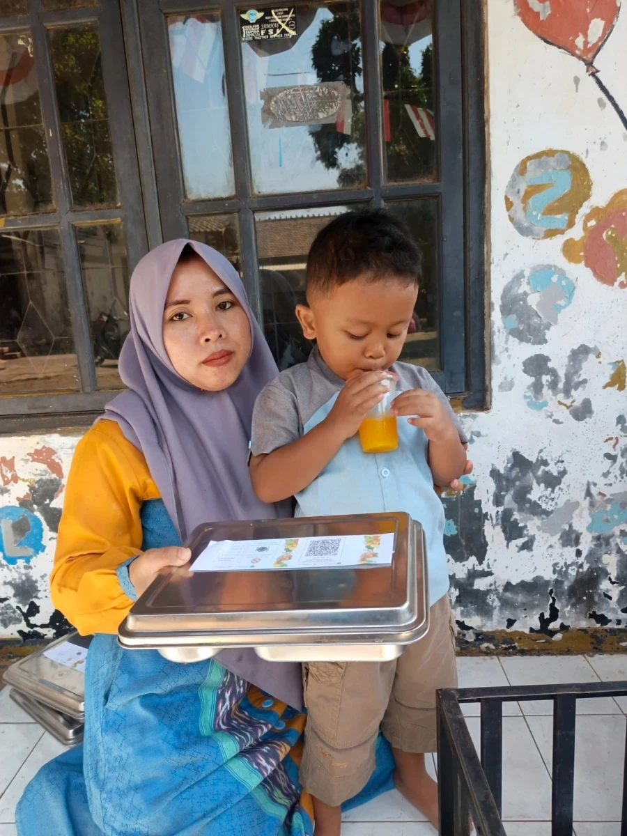 Pembagian MBG desa geneng