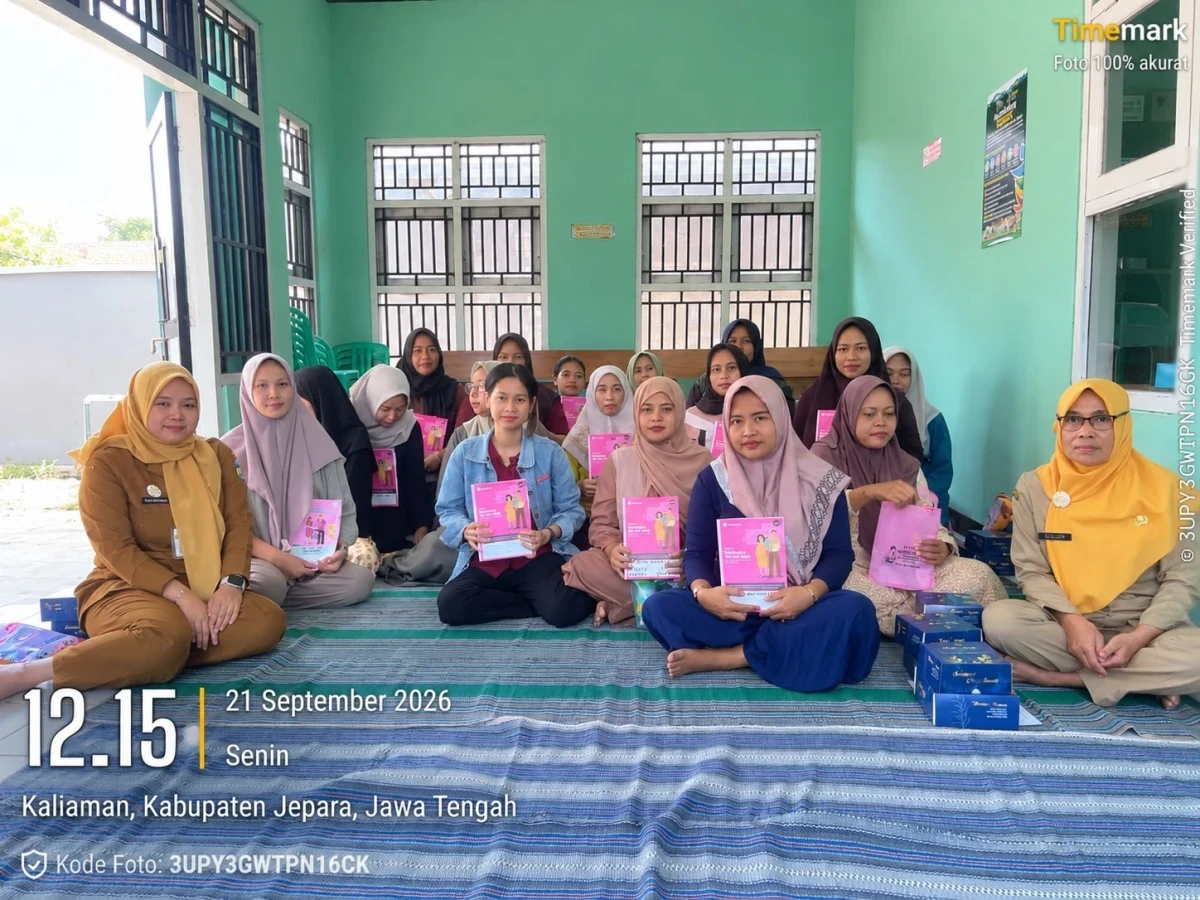 Kegiatan kelas ibu hamil Minggu ke 2 di Pustu Desa Kaliaman 