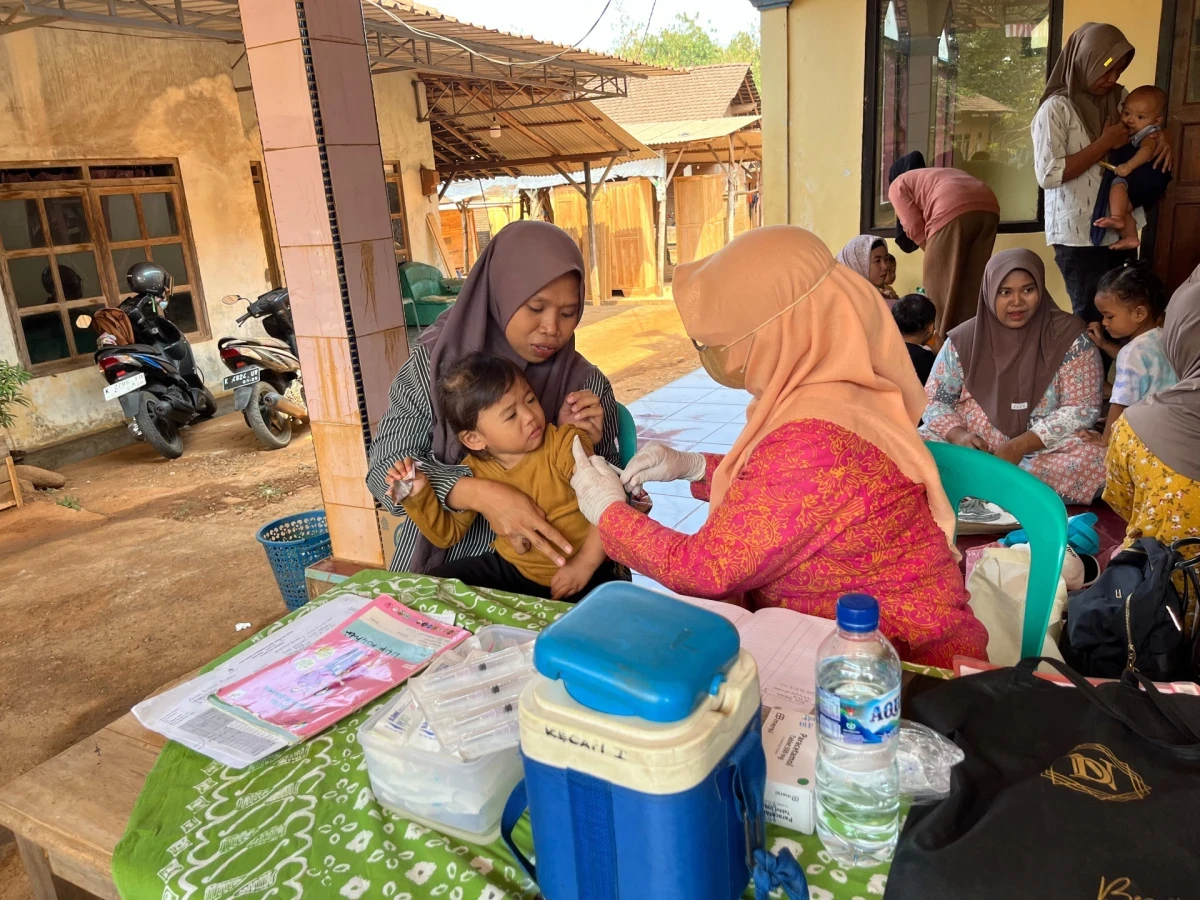 Posyandu balita melati di pos 4 desa kecapi 