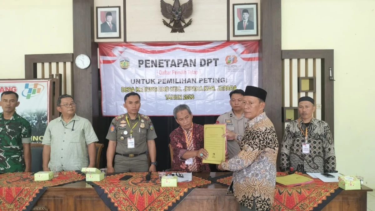 Penetapan DPT Pemilihan Petinggi Desa Kedungcino