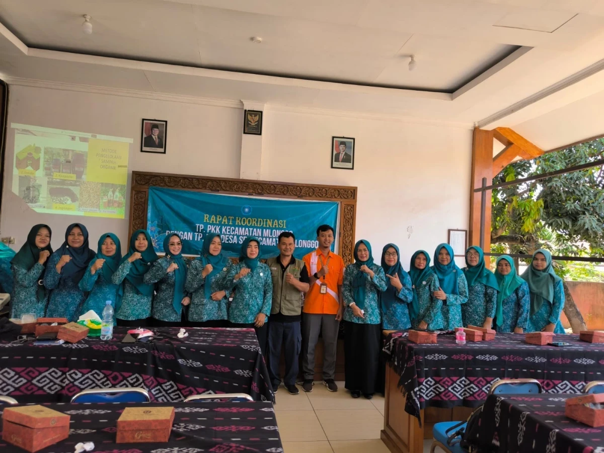 Rakor TP PKK Kecamatan dan TP PKK desa Se Kecamatan Mlonggo