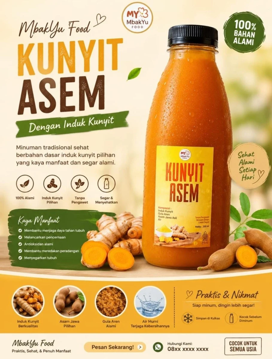Segarnya Khasiat Alami Jamu Tradisional Unggulan dari UMKM Mbak Yu Food