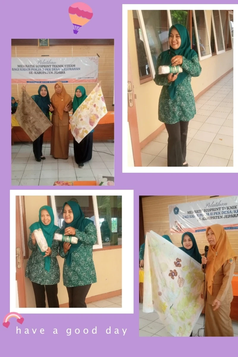 Pelatihan Membatik Ecoprint Teknik Steam 
