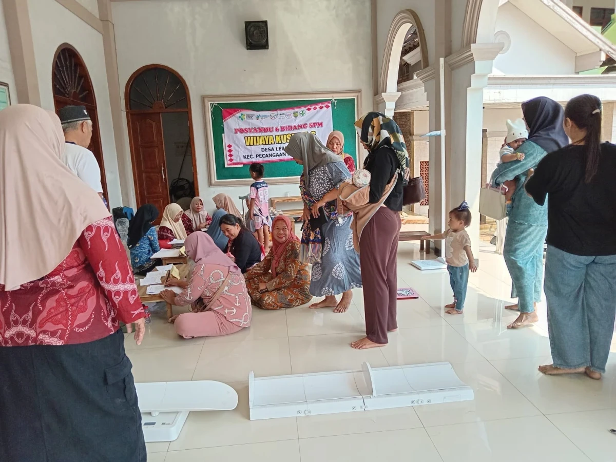 Pelayanan 6 Bidang SPM Posyandu Wijaya Kusuma 6 Bulan September 2026 Desa Lebuawu 