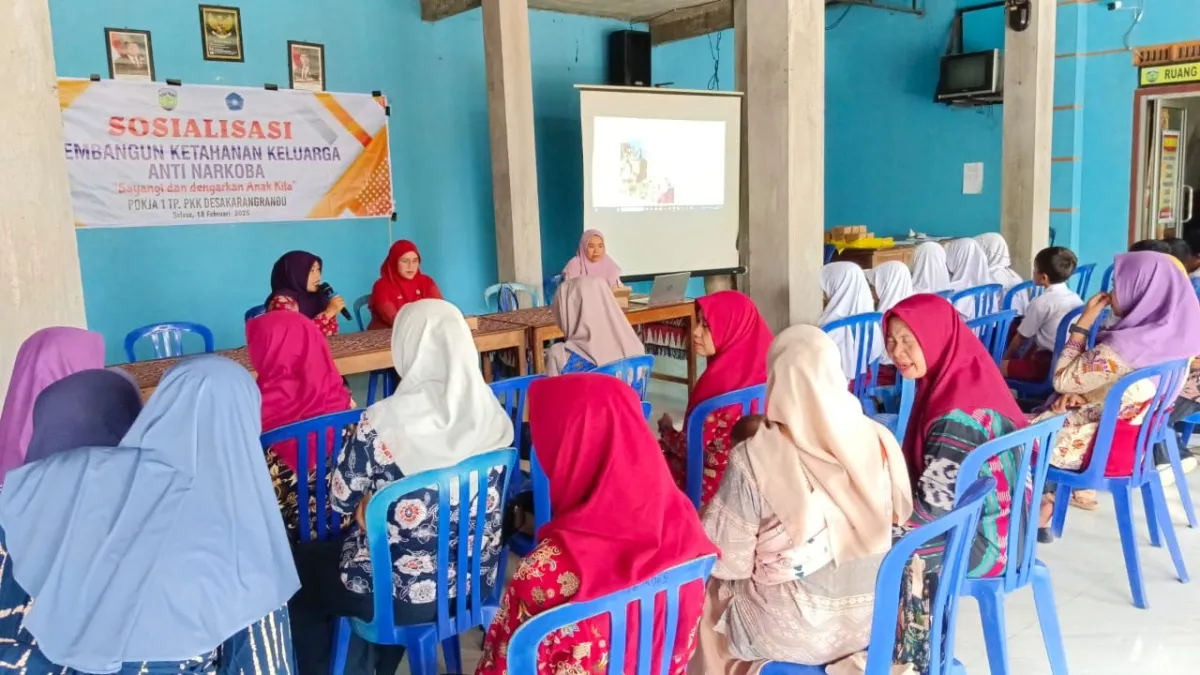 SOSIALISASI MEMBANGUN KETAHANAN KELUARGA ANTI NARKOBA