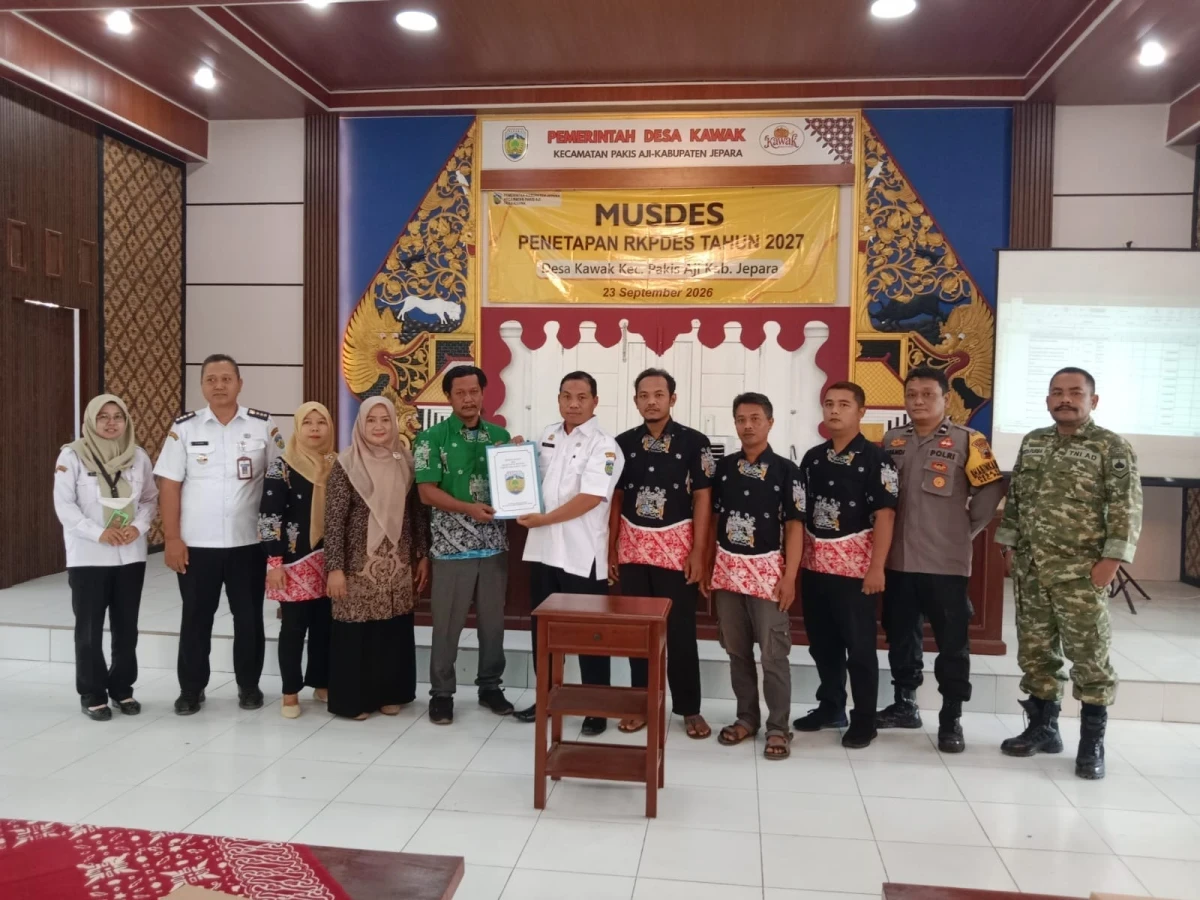 Ketua TP PKK Desa Kawak Menghadiri Musdes Penetapan RKPDes Tahun 2027 Desa Kawak
