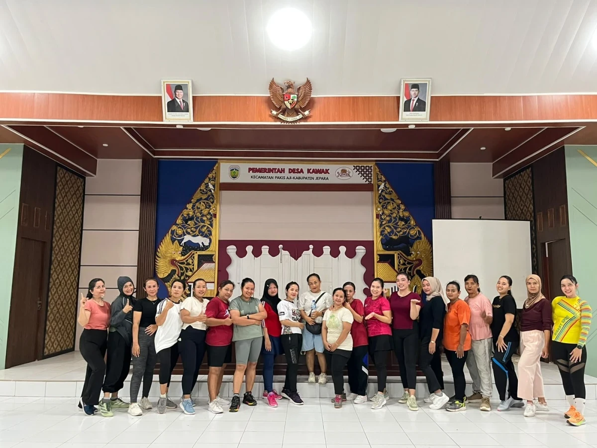 Gerakan Anti Mager Pokja IV TP PKK Desa Kawak: Sehat, Aktif, dan Semangat Bersama