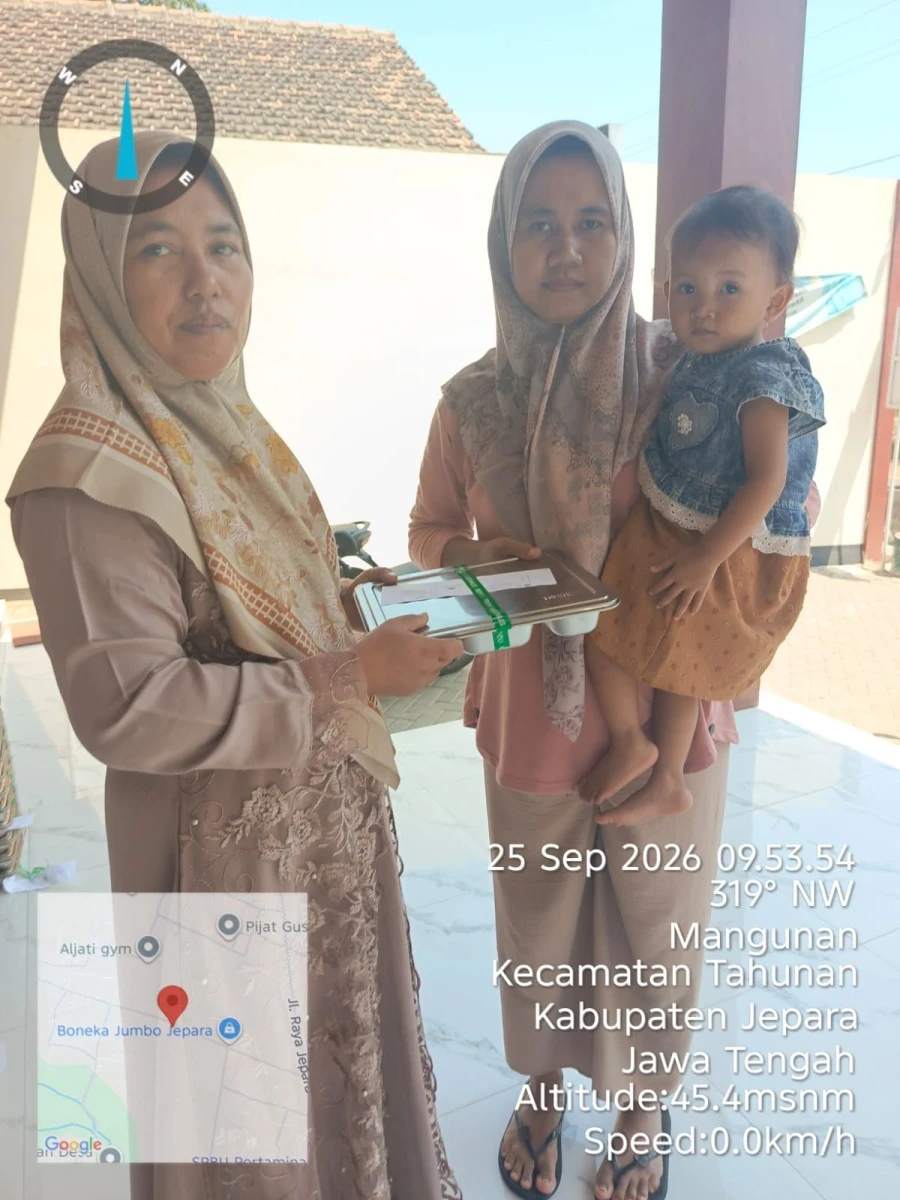 Pendistribusian MBG di Desa Mangunan 