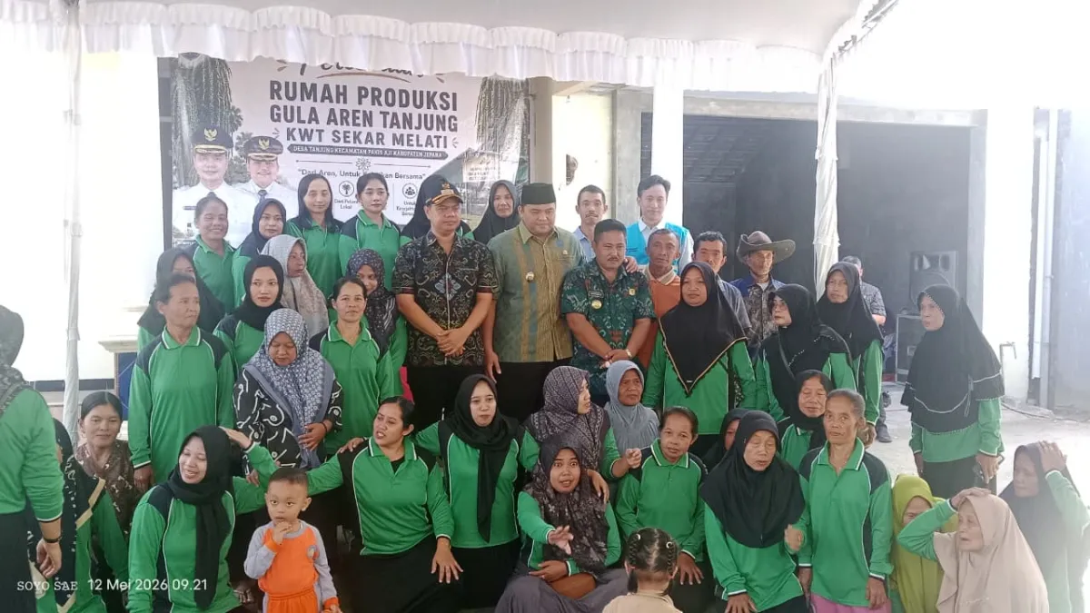 Peresmian Rumah Produksi Gula Aren Oleh Bupati dan wakil Bupati Kabupaten Jepara di Desa Tanjung Kecamatan Pakis Aji