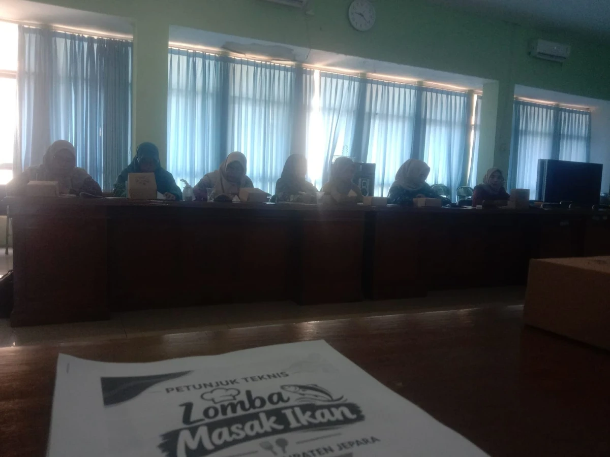 Matangkan Persiapan, TP PKK Telukawur Ikuti Technical Meeting Lomba Masak Ikan Tingkat Kabupaten Jepara