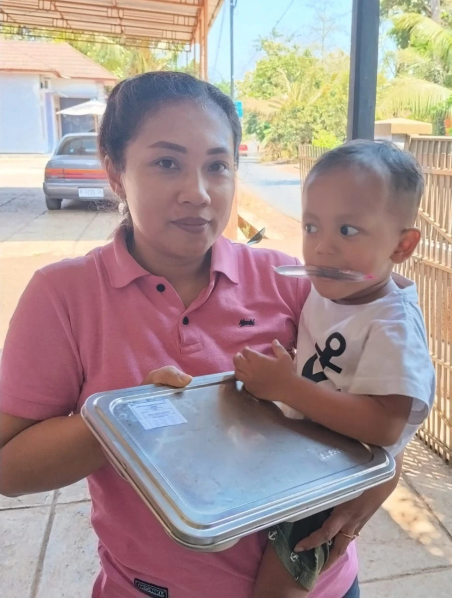 Penyaluran Makan Bergizi Gratis (MBG) di Posyandu Harapan 12 RW 05 Karanggondang