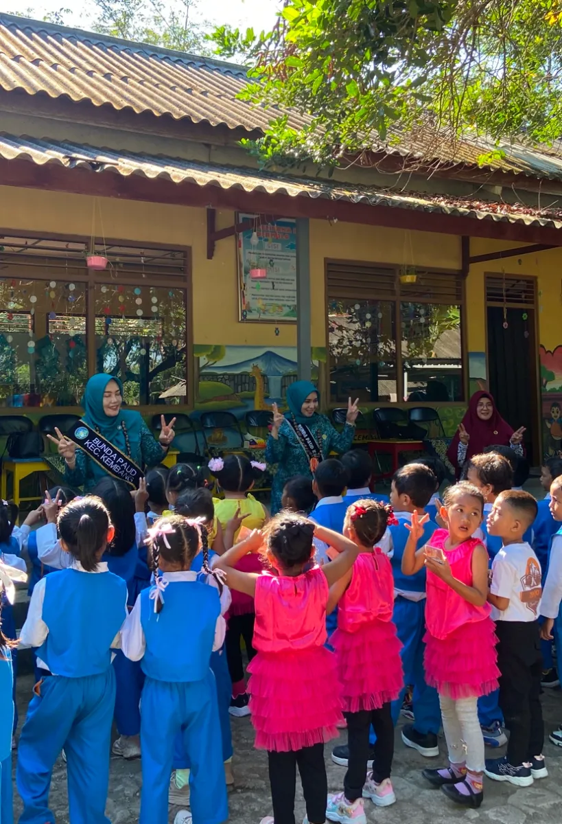 Kunjungan Bunda PAUD Kabupaten Jepara di TK Cempaka 02 Dermolo