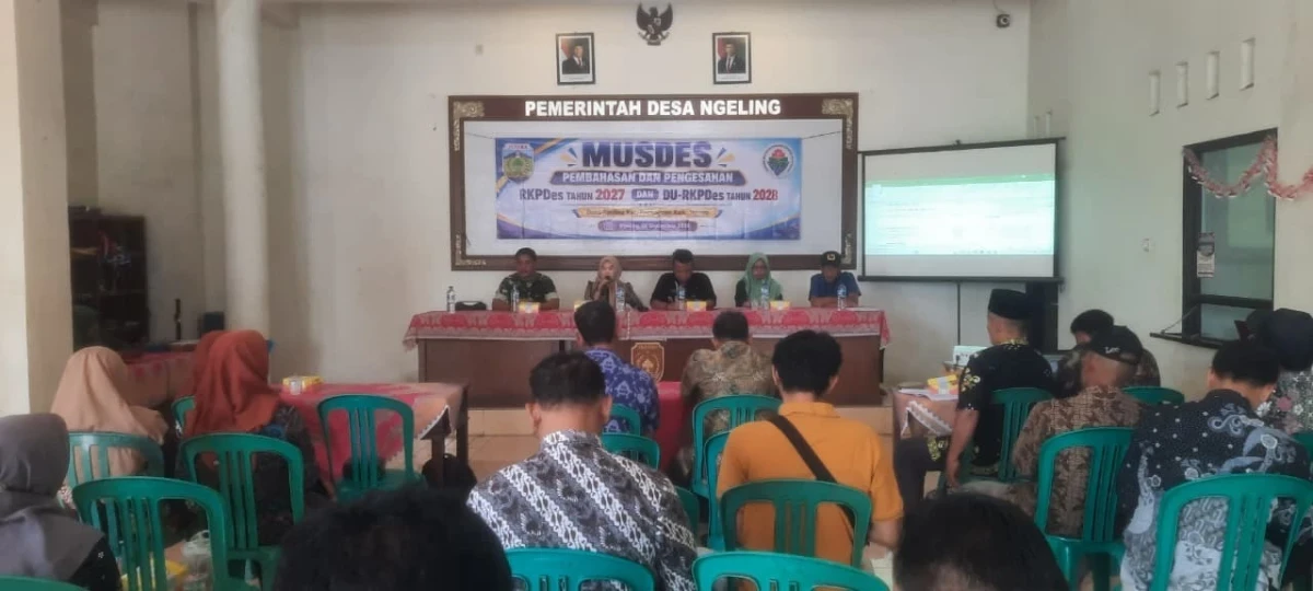 Kawal Arah Pembangunan, TP PKK dan Forkopimcam Pecangaan Hadiri Musdes RKPDes Ngeling