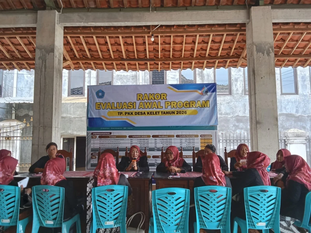 Rakor PKK Desa Kelet dalam rangka Halal Bihalal dan Hari Kartini