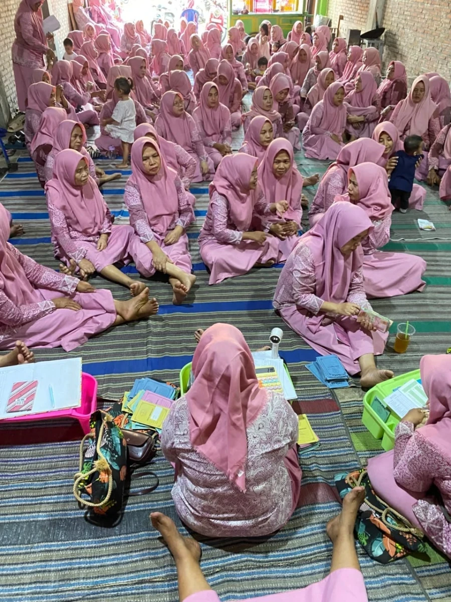 RAPAT RUTIN PKK DESA TAHUNAN BENDANSARI RT 01/02