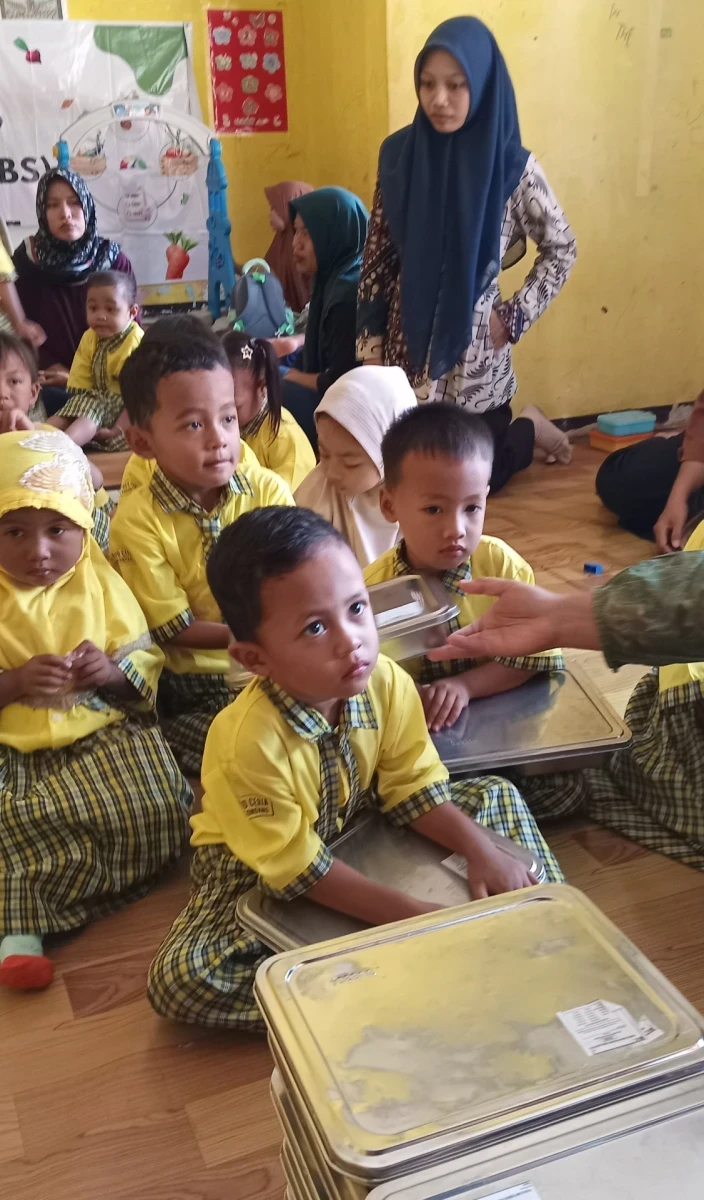 Pemenuhan Gizi Seimbang Melalui Menu MBG di Pos PAUD Ceria