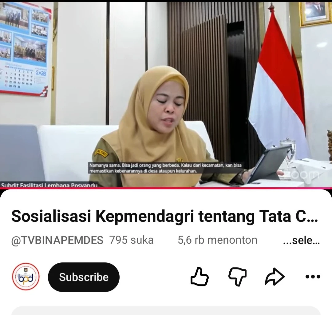 Zoom Tata cara Pemberian Nomor Regristasi Posyandu