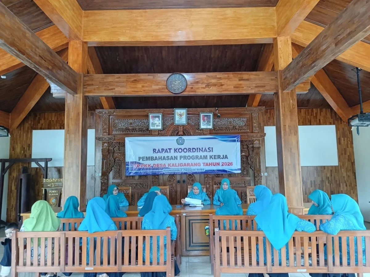 Rapat Koordinasi Pembahasan Program Kerja TP PKK Desa Kaligarang Tahun 2026