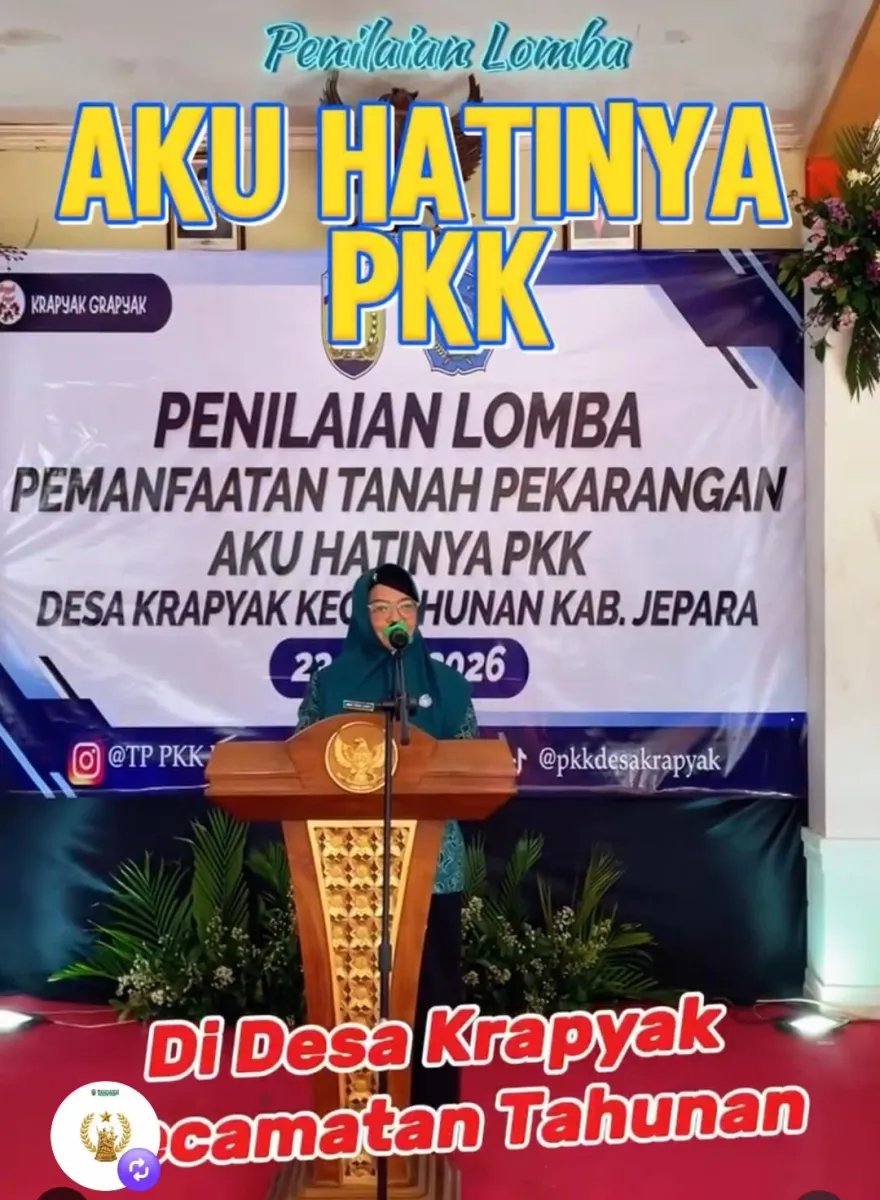 Penilaian Lomba Aku Hatinya PKK di Desa Krapyak
