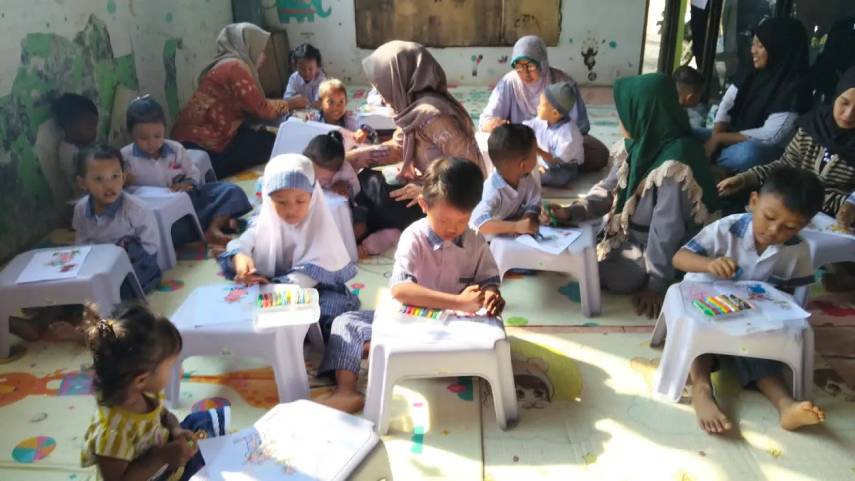 Kegiatan Pembelajaran mewarnai hewan Qurban 