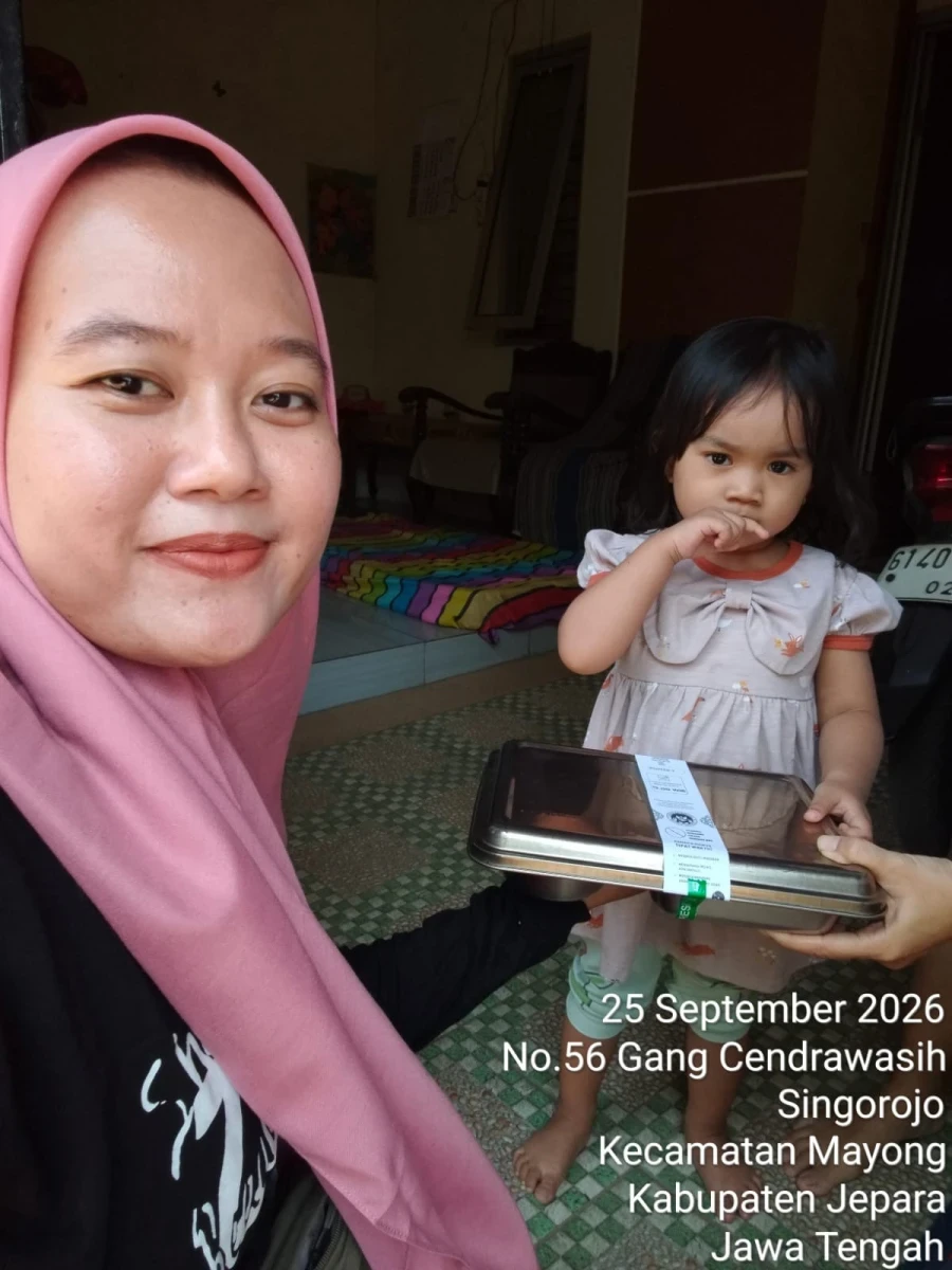 Penyaluran MBG Balita di Posyandu Anggrek 2 Singorojo Berjalan Tertib dan Lancar