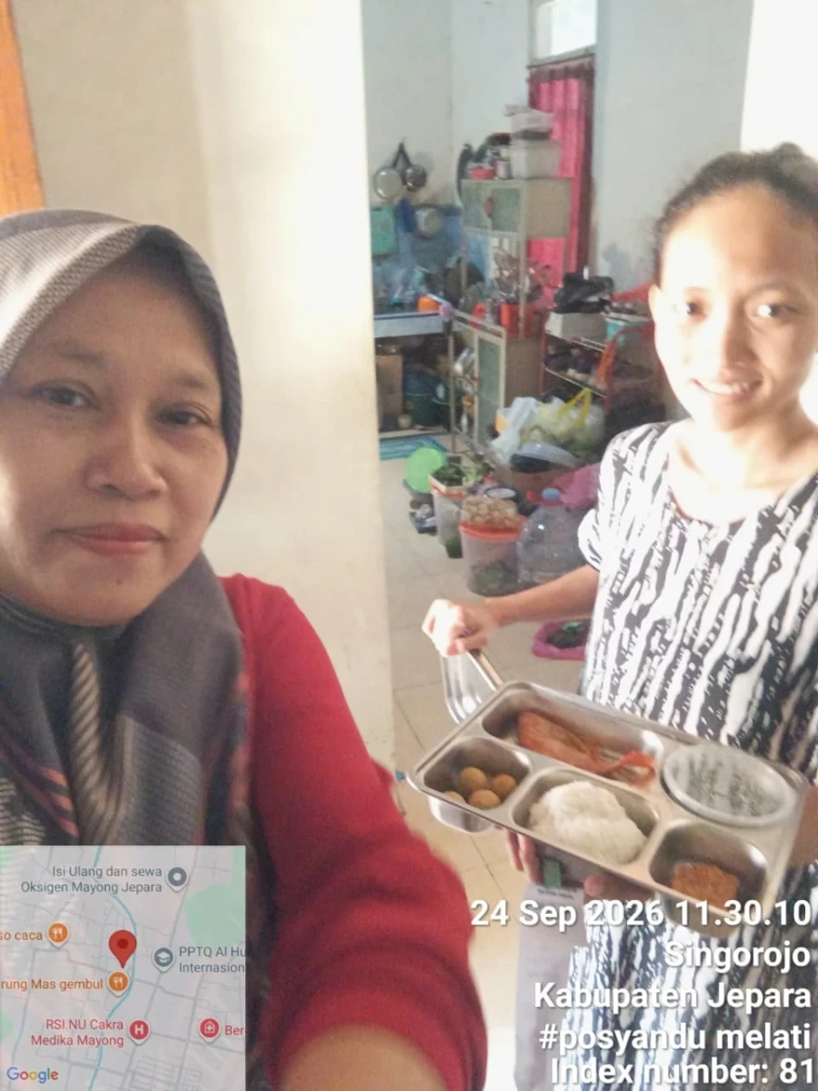 "Sangat Membantu," Kata Ibu Menyusui Singorojo Mayong Usai Terima MBG di Posyandu Melati