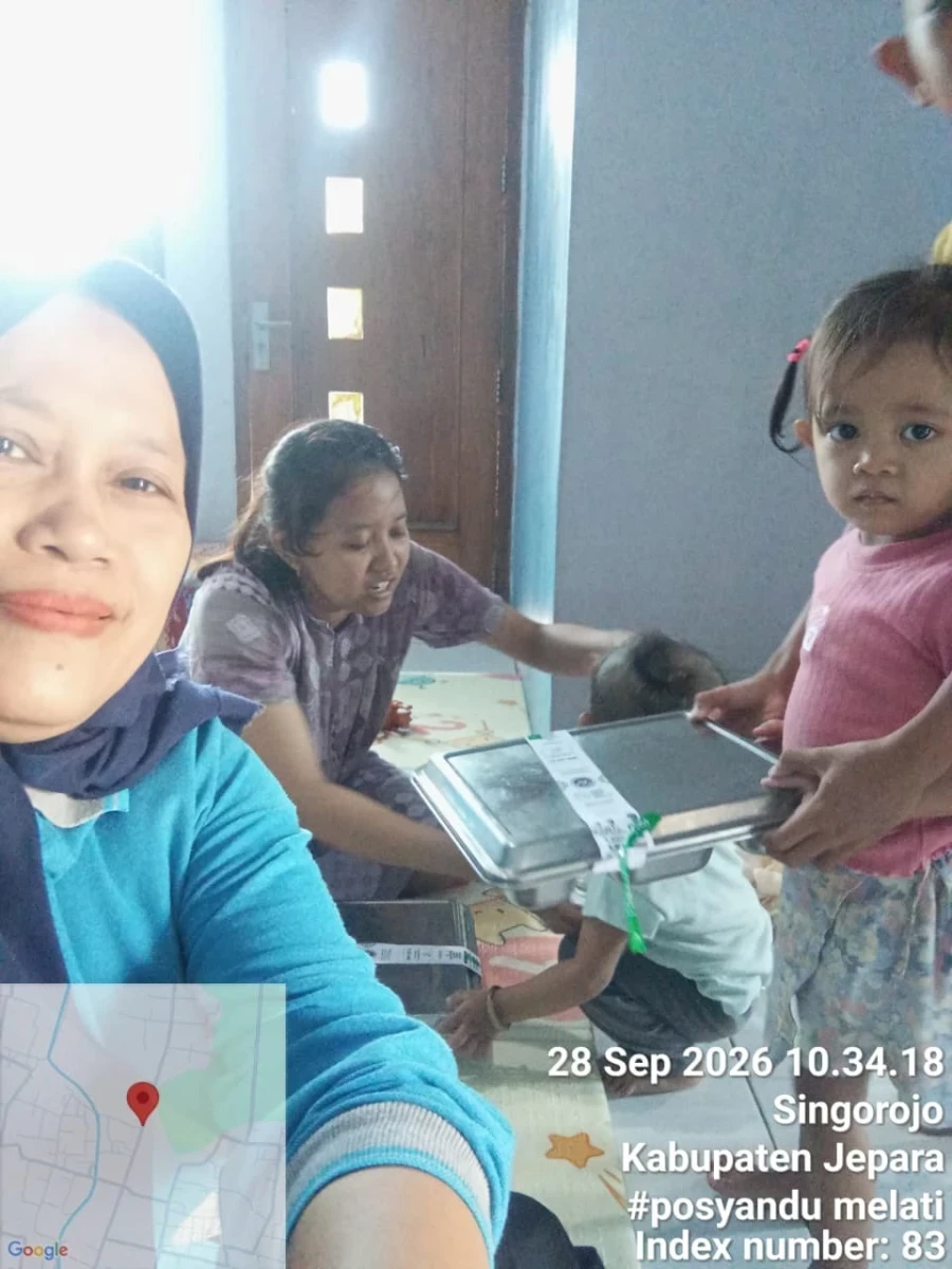 Sistem Distribusi Terstruktur MBG Busui di Posyandu Melati Singorojo Mayong