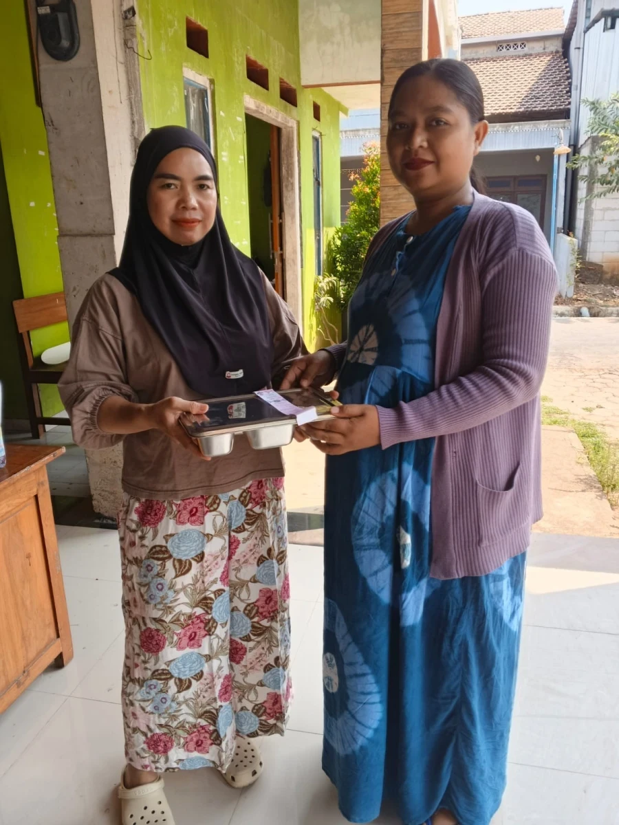 Penyaluran MBG bagi Ibu hamil di posyandu Wijaya Kusuma desa platar