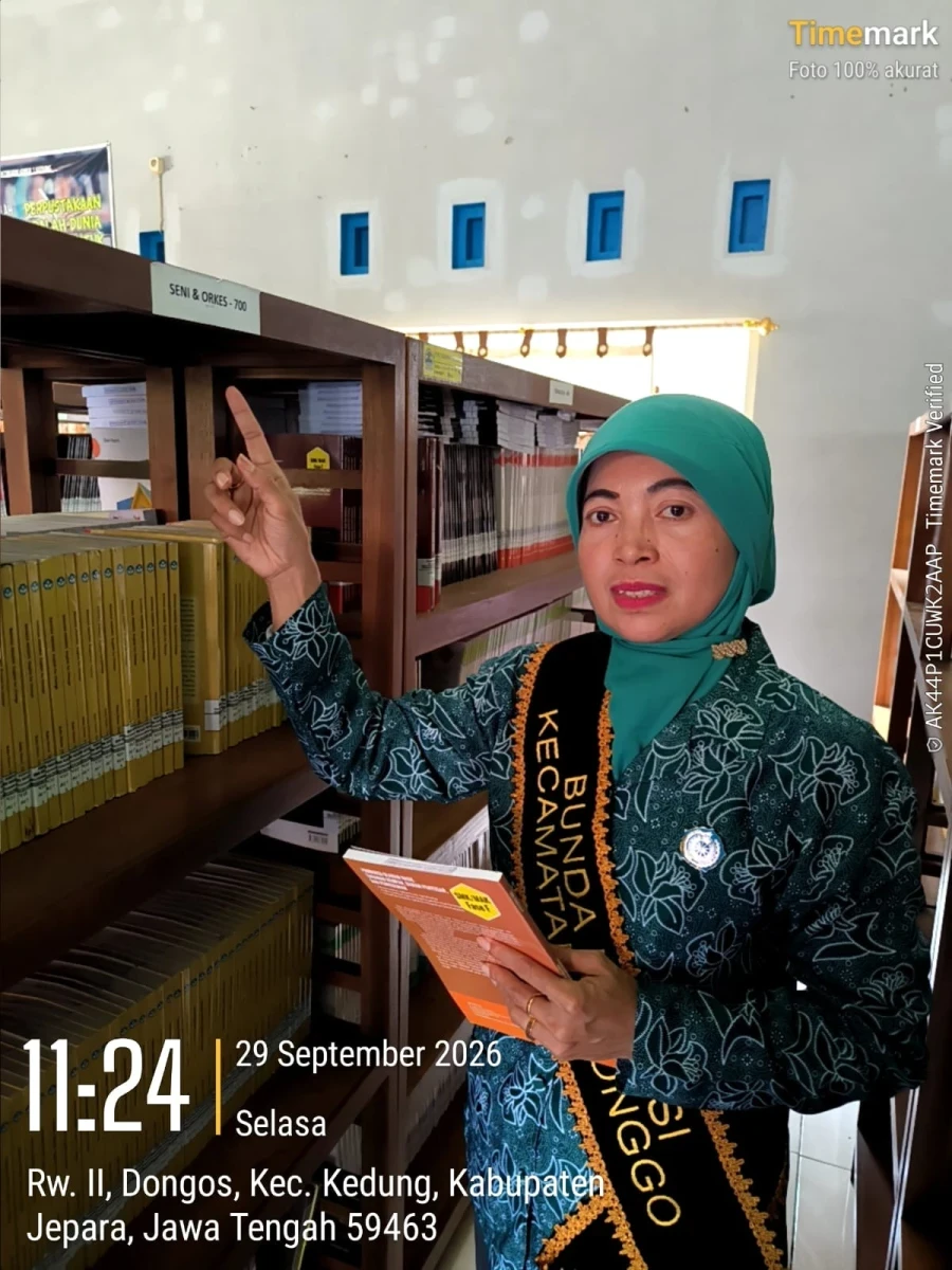 Bunda Literasi Kecamatan Mlonggo Ajak Masyarakat Gemar Berkunjung ke Perpustakaan Desa, Kecamatan maupun Perpustakaan di Kabupaten Jepara