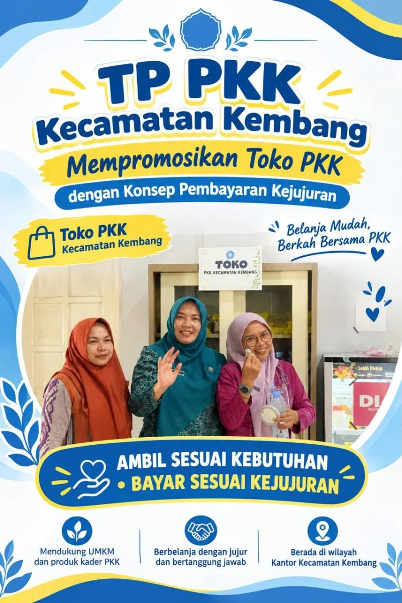 TPPKK Kec.Kembang Memfaslitasi kebutuhan pengunjung Kecamatan dengan Hadirnya Toko PKK