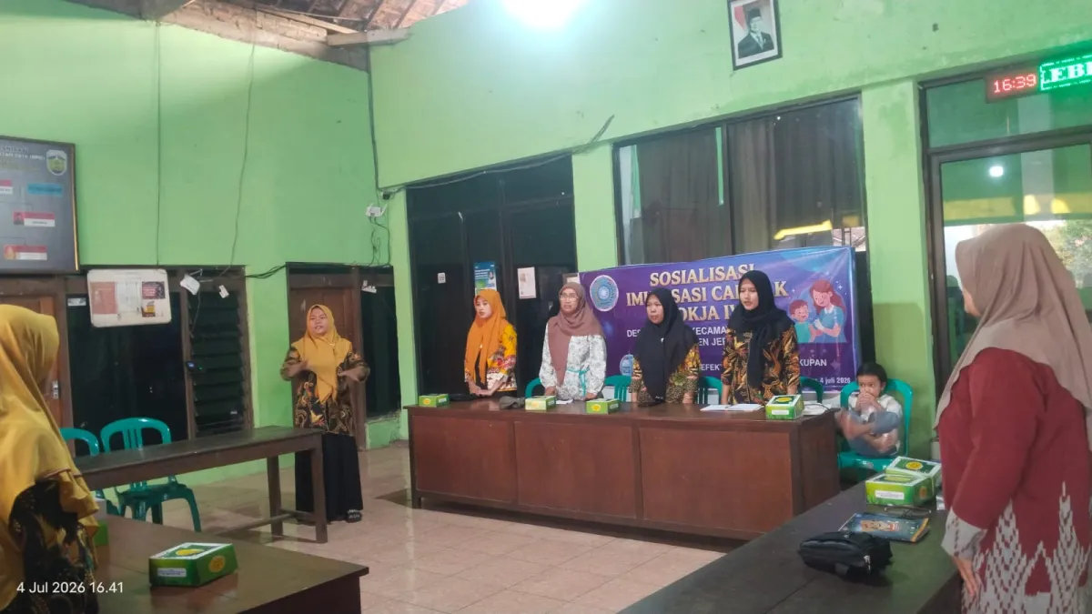 Rapat koordinasi anggota Sosialisasi Imunisasi Campak 