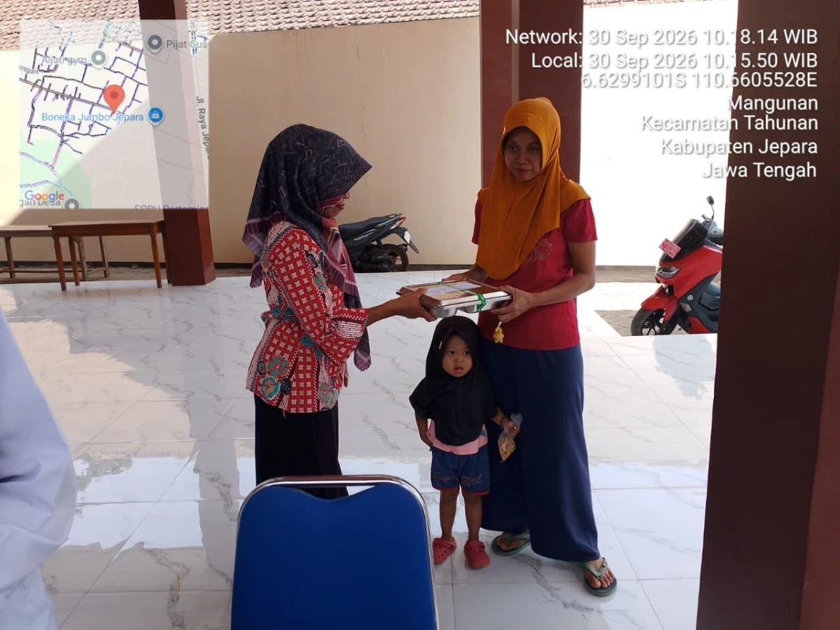 Pendistribusian MBG di Desa Mangunan 