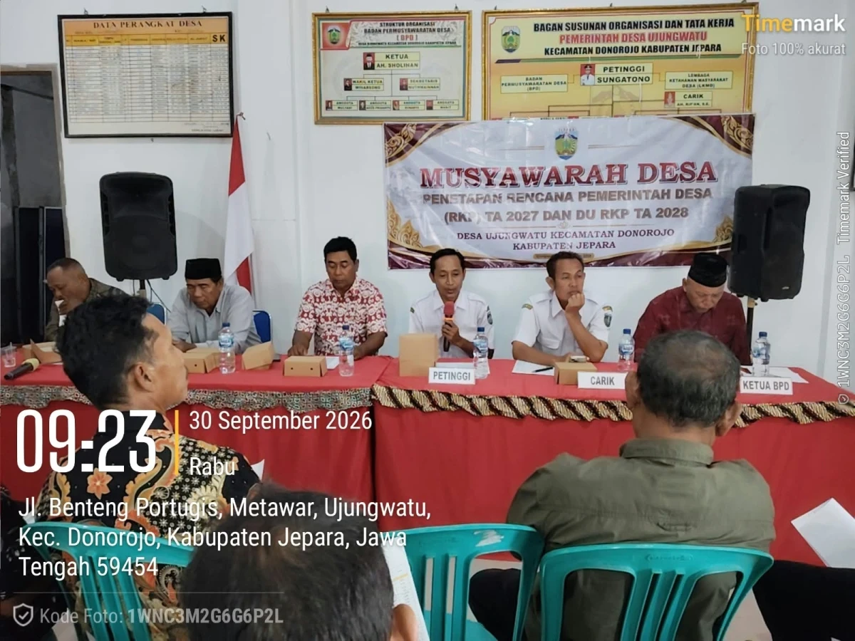 PERAN PEREMPUAN DALAM PENETAPAN RKPDes DESA UJUNGWATU TA.2027