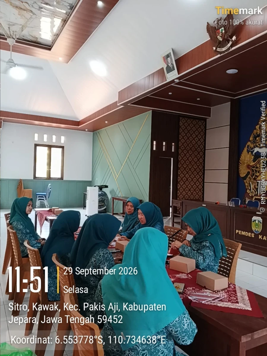 TP PKK Kecamatan Pakis Aji, Rapat Persiapan Lomba Masak Ikan Tingkat Kabupaten Jepara
