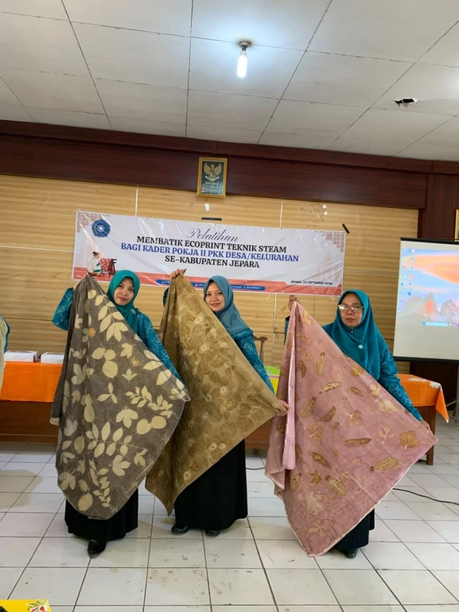 Pelatihan membatik Ecoprint