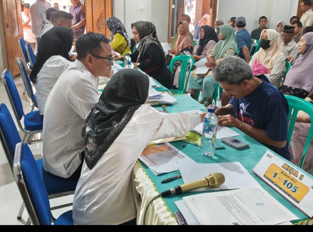 Penerimaan Sertifikat program PTSL