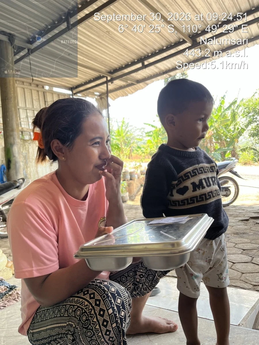 Pembagian MBG ke dukuh godang
