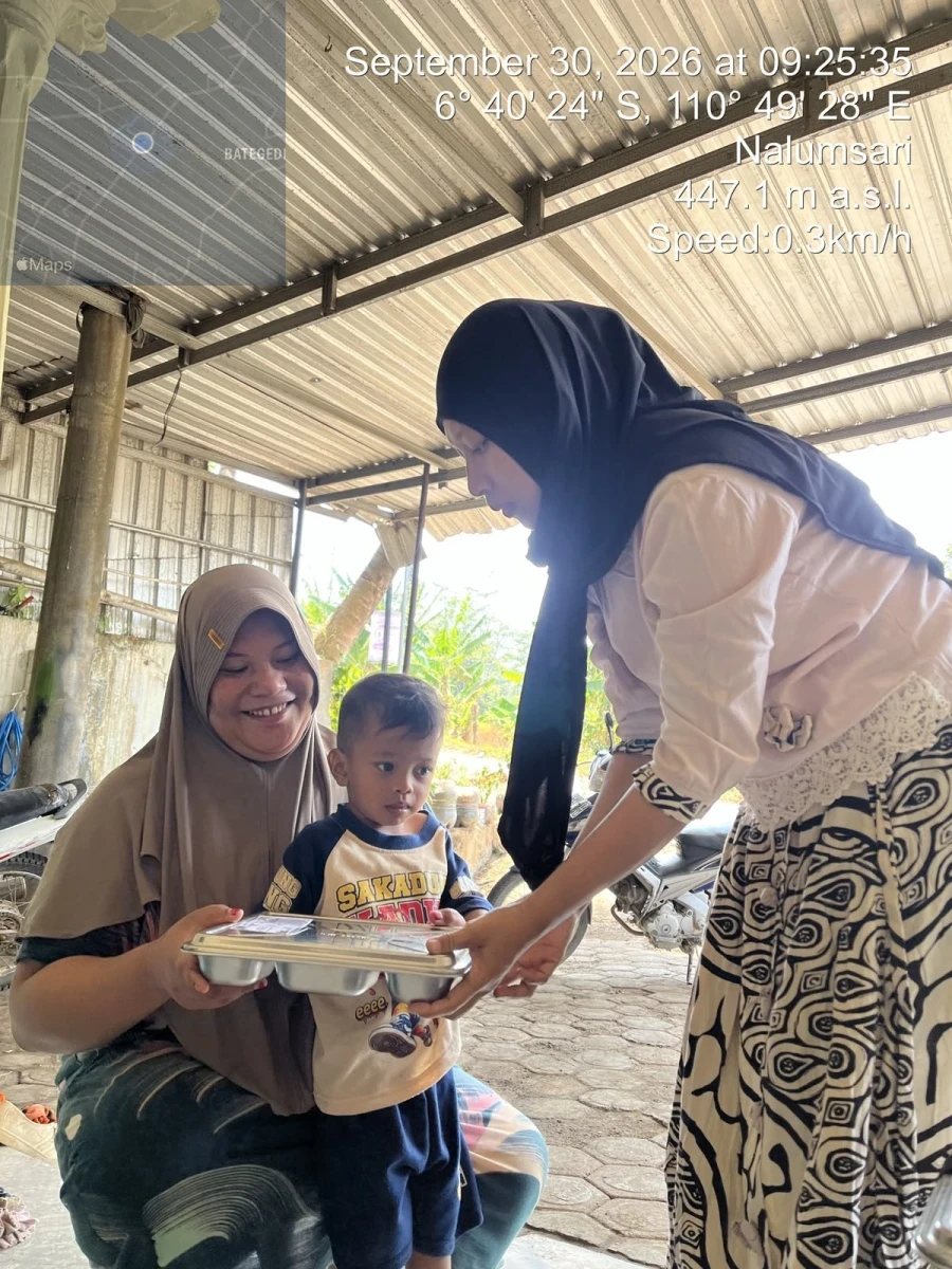 Pembagian MBG ke dukuh godang
