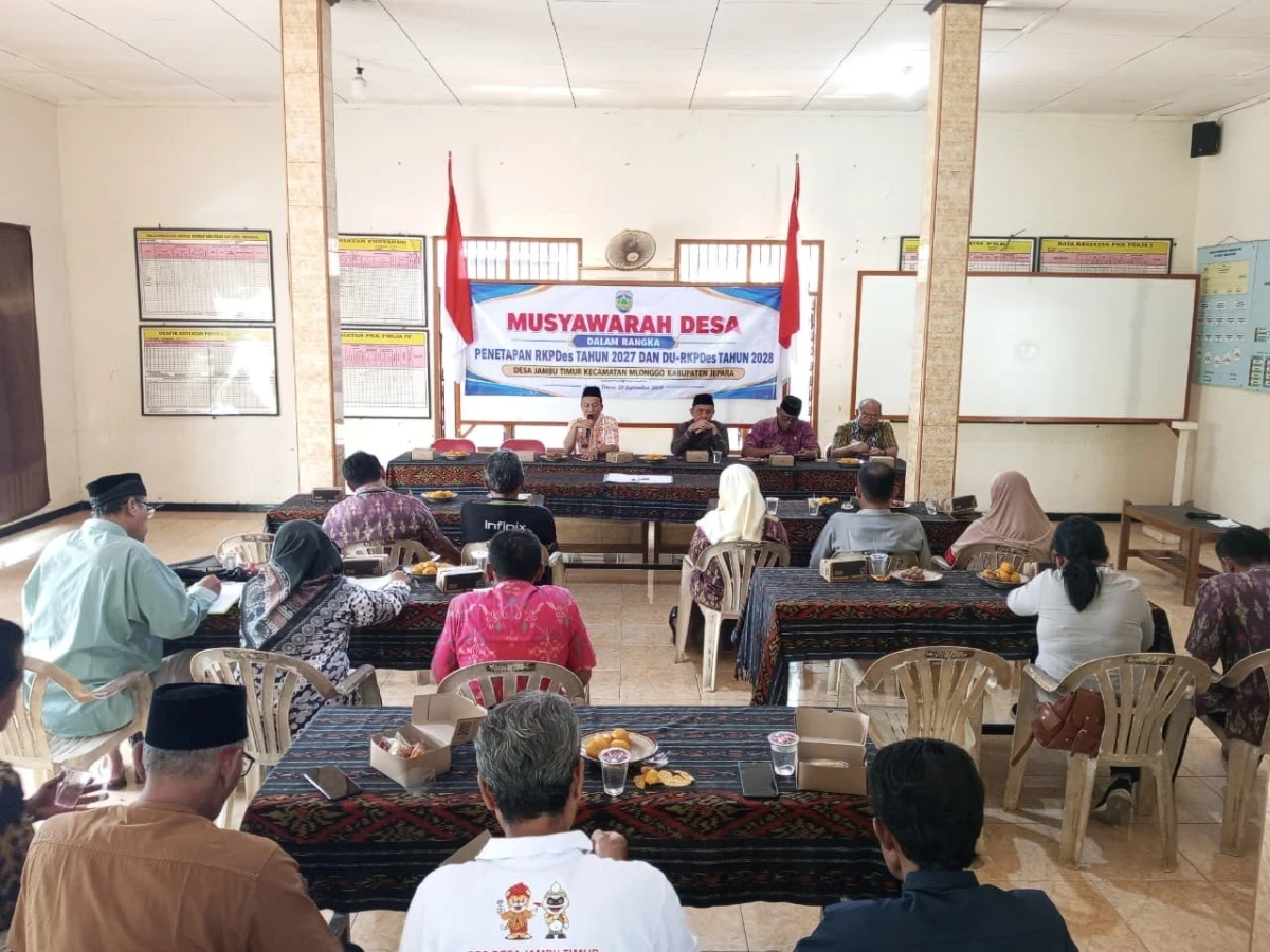 Pokja III TP PKK Kecamatan Mlonggo Dampingi Musdes Penetapan RKP Desa Jambu Timur Tahun 2027 untuk Memastikan Pemberdayaan Perempuan Teranggarkan