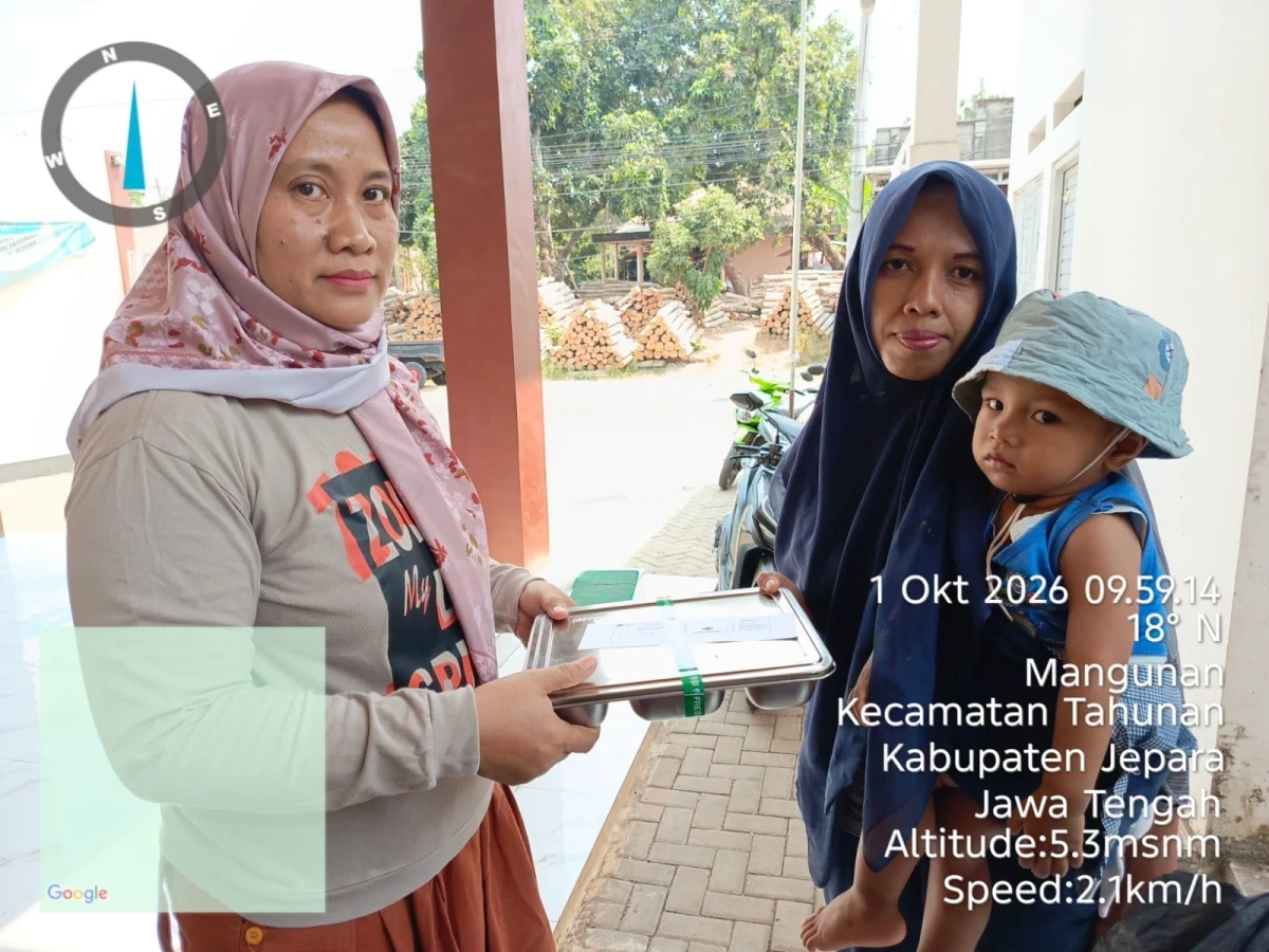 Pendistribusian MBG di Desa Mangunan 