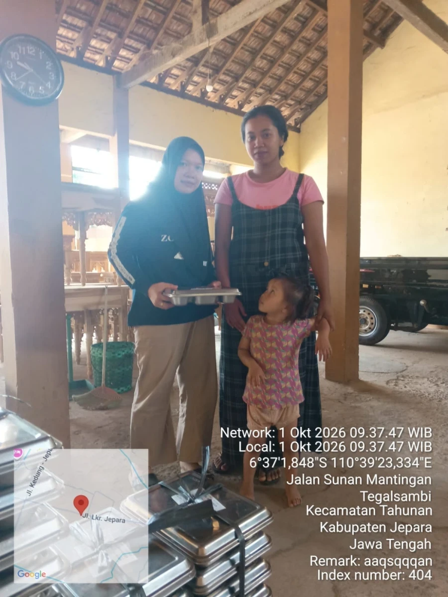 Pembagian Makanan Bergizi Gratis (MBG) bagi Balita di Posyandu Kasih Ibu 2