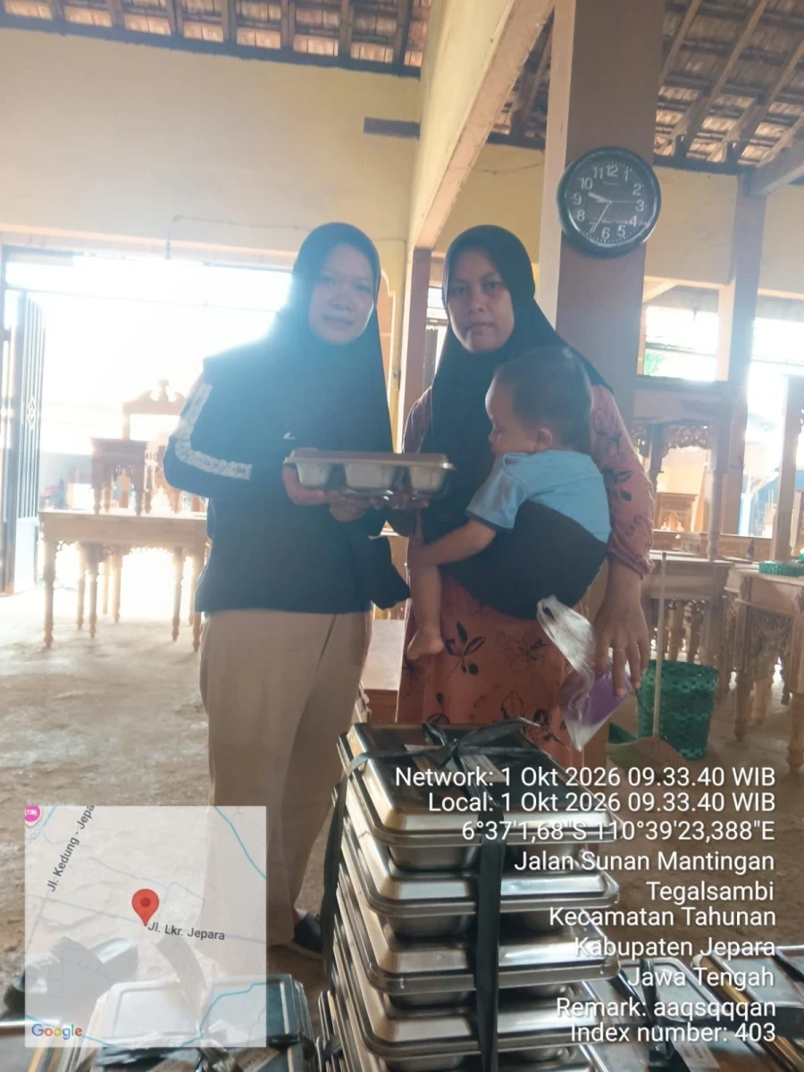 Pembagian Makanan Bergizi Gratis (MBG) bagi Ibu Menyusui di Posyandu Kasih Ibu 2