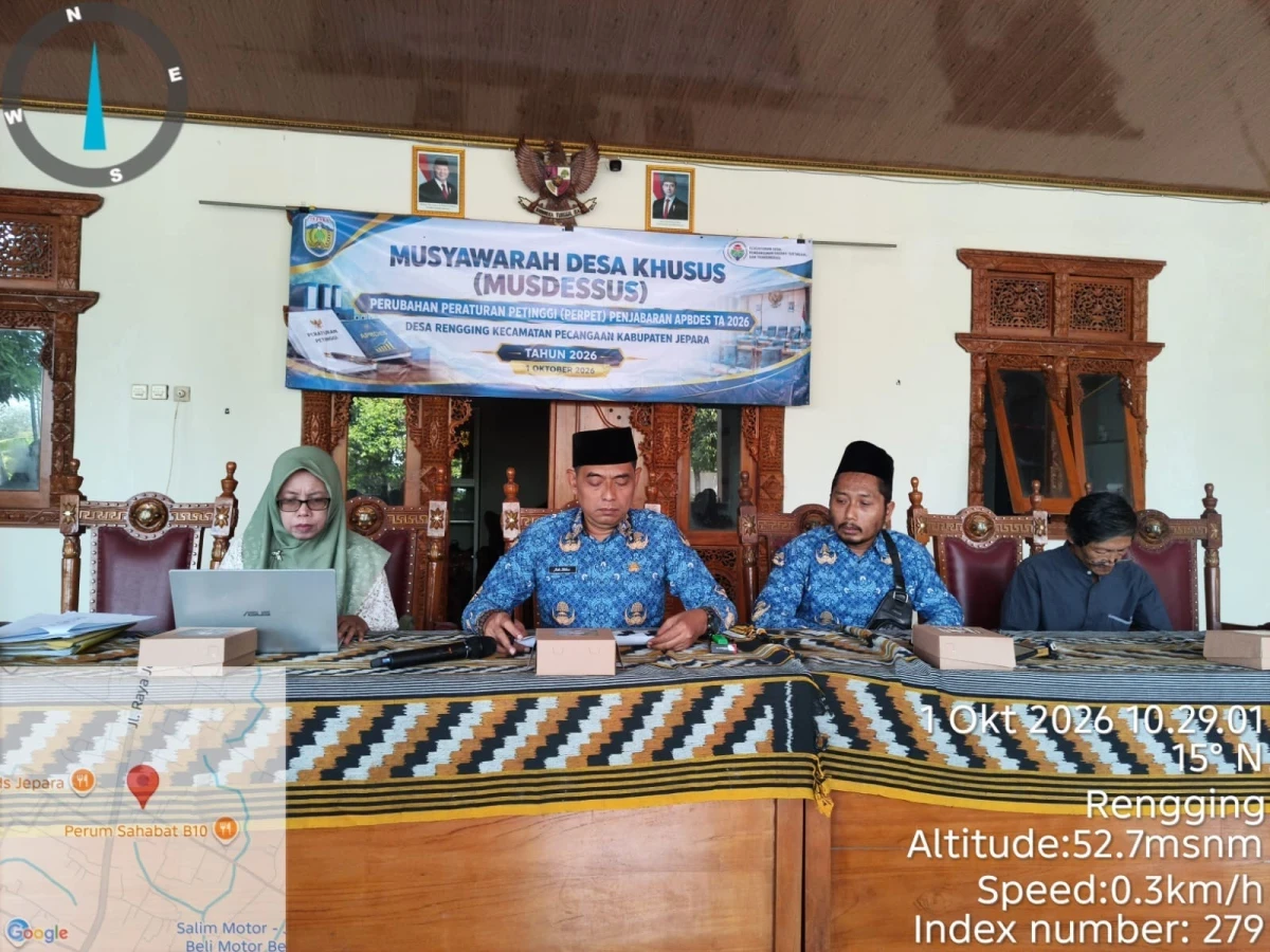 Sinergi Lintas Sektor: TP PKK Kecamatan Pecangaan Ikuti Jalannya Musdessus di Desa Rengging
