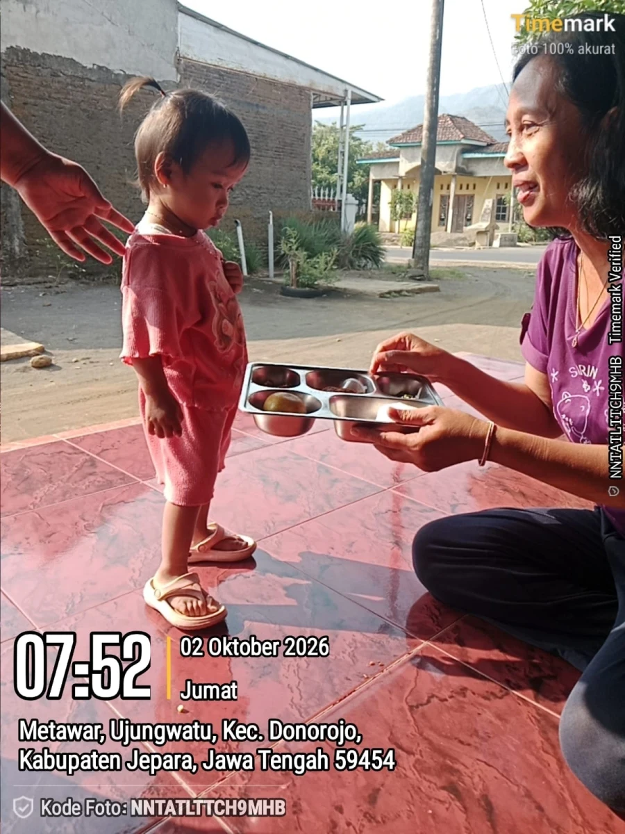 PENDISTRIBUSIAN MAKAN BERGIZI GRATIS (MBG) DI RW 01 POS 01 METAWAR