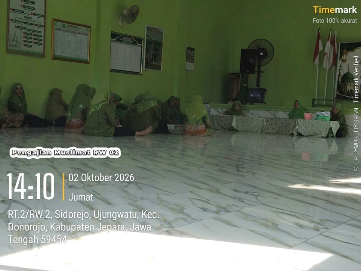 PENGAJIAN RUTIN MUSLIMAT RW 02 DUKUH SIDOREJO DESA UJUNGWATU