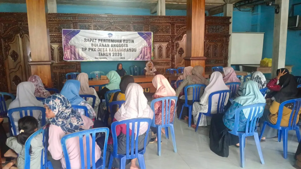 Pertemuan Rutin Anggota TP.PKK Desa Karangrandu