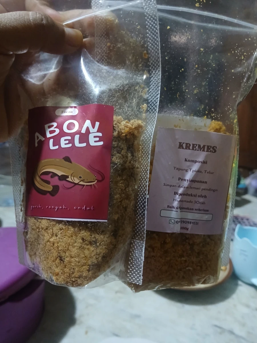 Umkm abon lele dan kremesan 3bocah cocok buat lauk