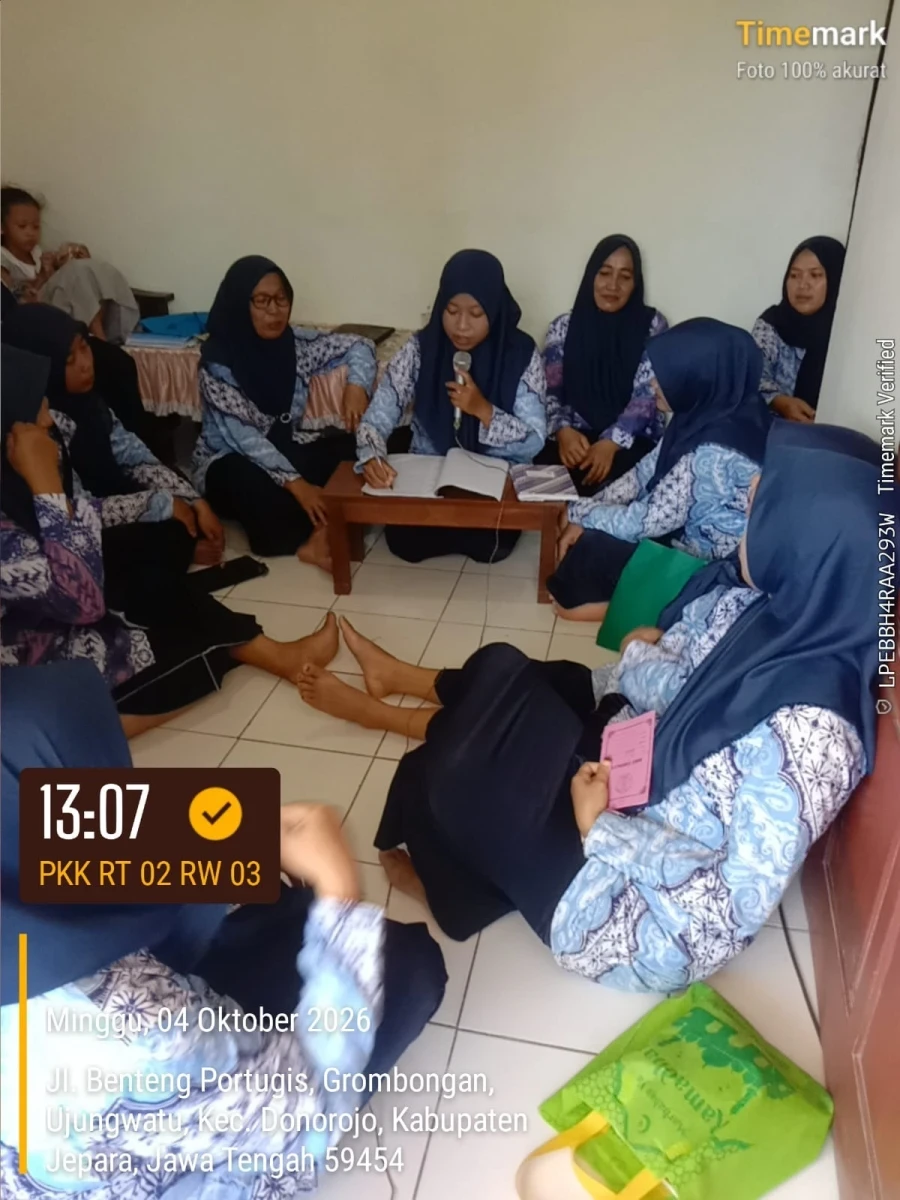 PERTEMUAN RUTIN PKK RT 02 RW 03 DUKUH GROBOGAN