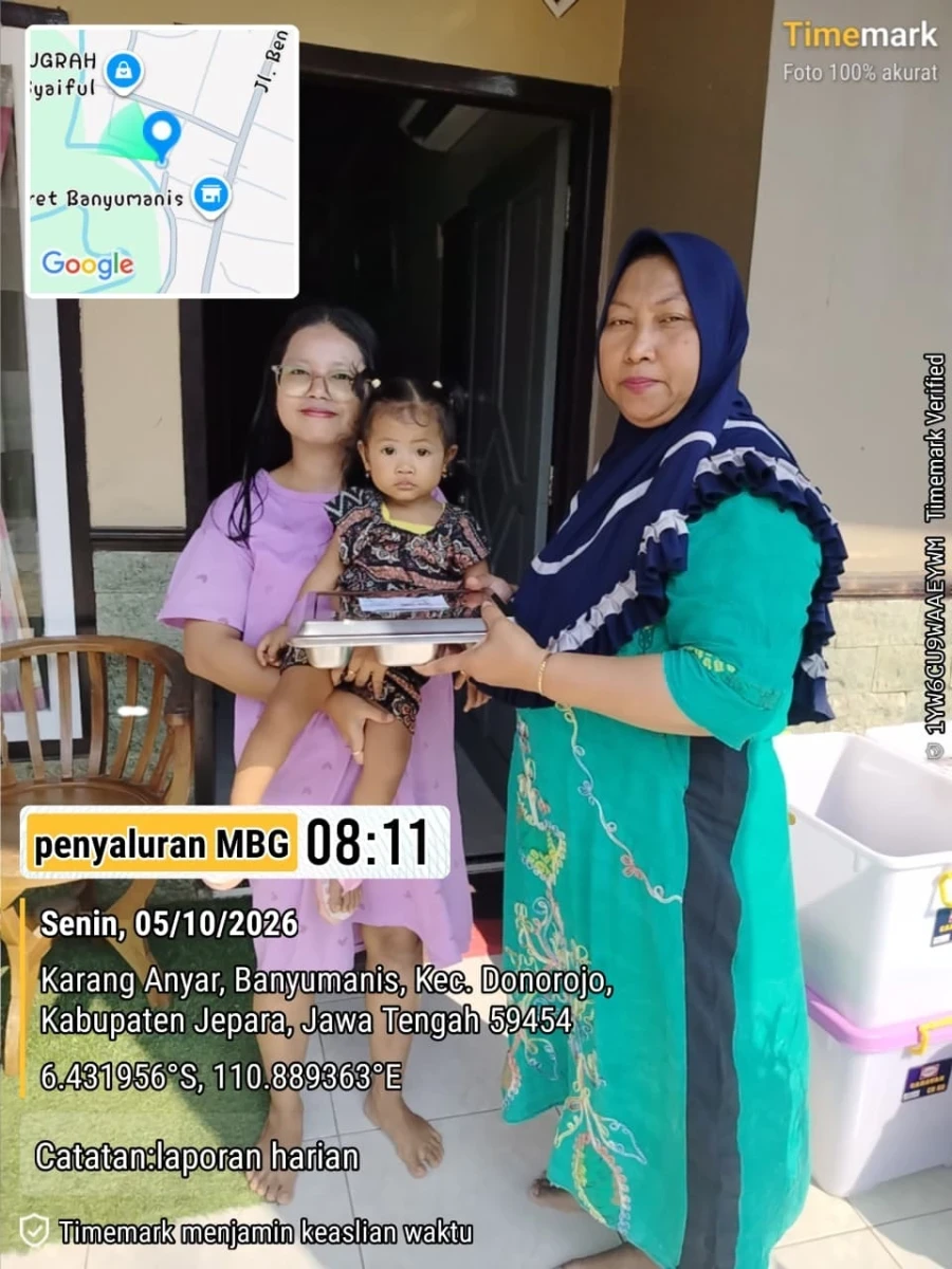 PENDISTRIBUSIAN MBG UNTUK IBU HAMIL DAN BALITA DI POS MAWAR MERAH 4